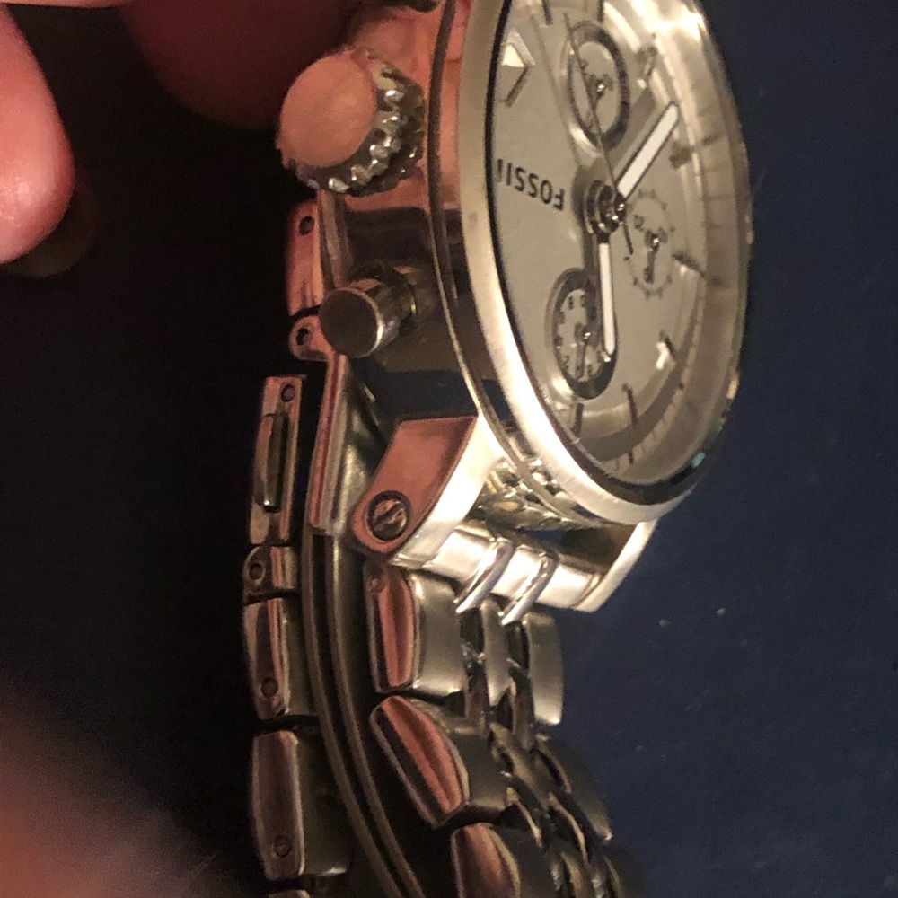 Silver Fossil Multi Function Watch With Battery - image 2